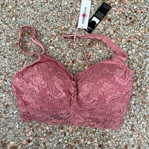 NWT Cosabella Never Say Never padded seeetie bra in Mauve.